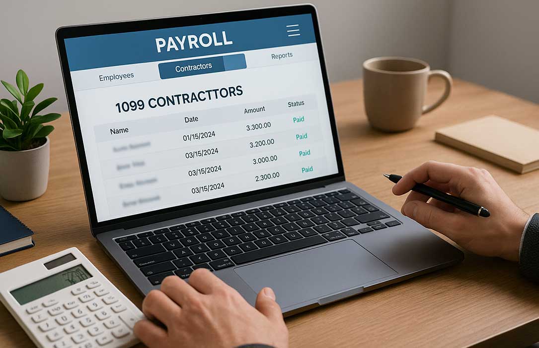 How to Manage 1099 Contractors in Payroll Software: A Complete 2025 Guide for California